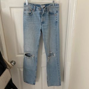 ⭐️(3 for $30) Zara low rise ripped jeans